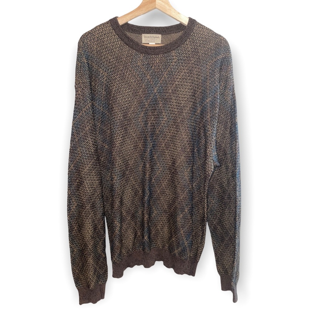 Tricots St. Raphael 2XlT Sweater. Brown (runs like an XL)